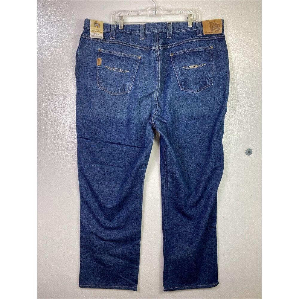 NWT Texas Jeans Mens 48/30 Original Cowboy Blue Med wash USA Western Rodeo Pants
